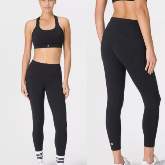 New! Sweaty Betty Power 7/8 Gym Leggings Black Size 4 Yoga Active 26726 - Picture 1 of 14